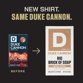 Duke Cannon Midway bar highlighted for citrus cedarwood scent