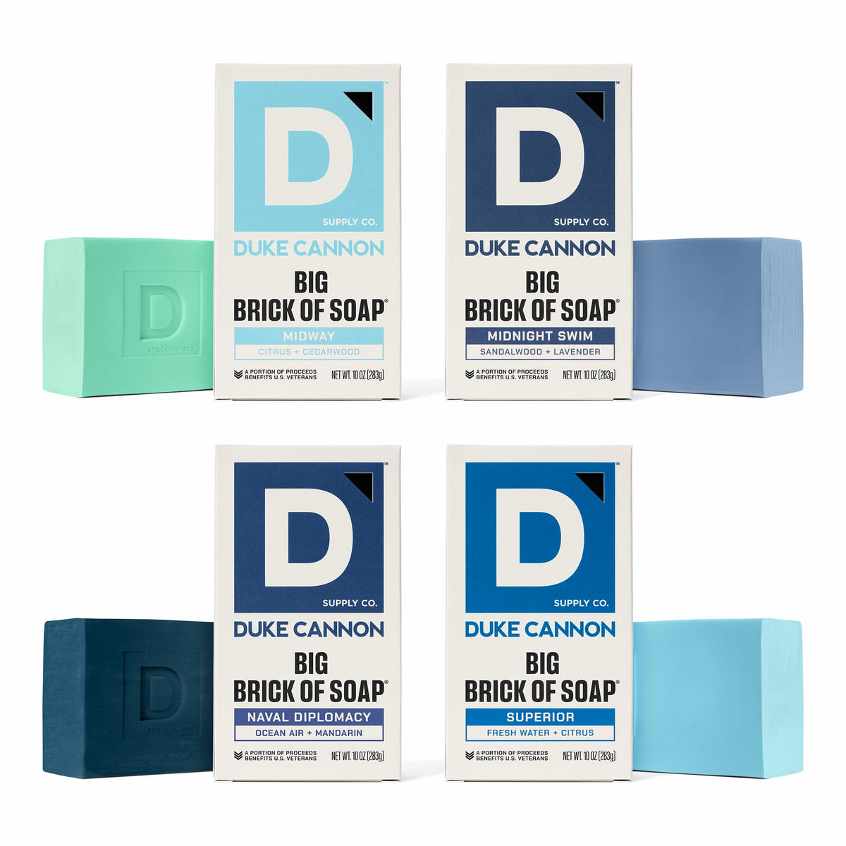 Duke Cannon Big Brick Midway soap with cedarwood citrus scent for a refreshing morning cleanse