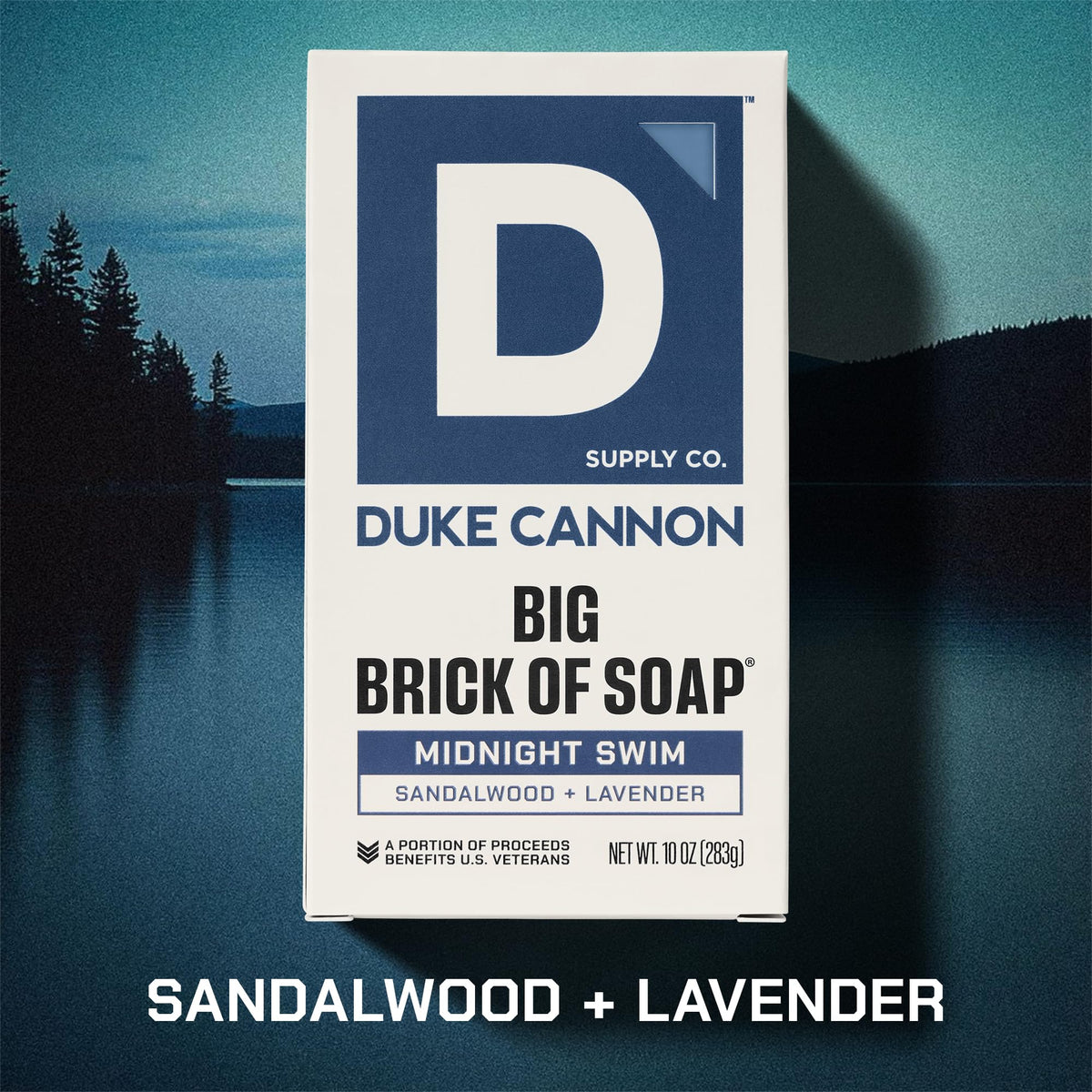 Duke Cannon Naval Diplomacy soap with ocean air and mandarin for an invigorating rinse