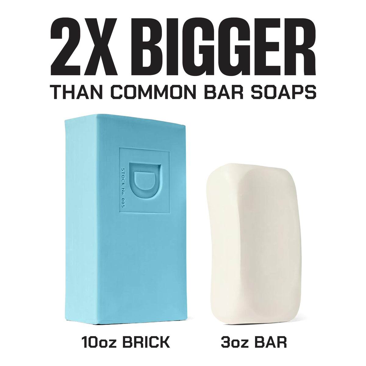 Duke Cannon 10 oz brick offers long-lasting, durable cleansing