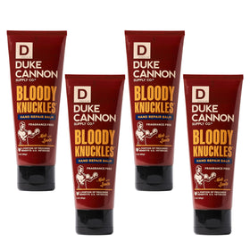 Duke Cannon Bloody Knuckles travel size balm tube for quick hand relief on the go.