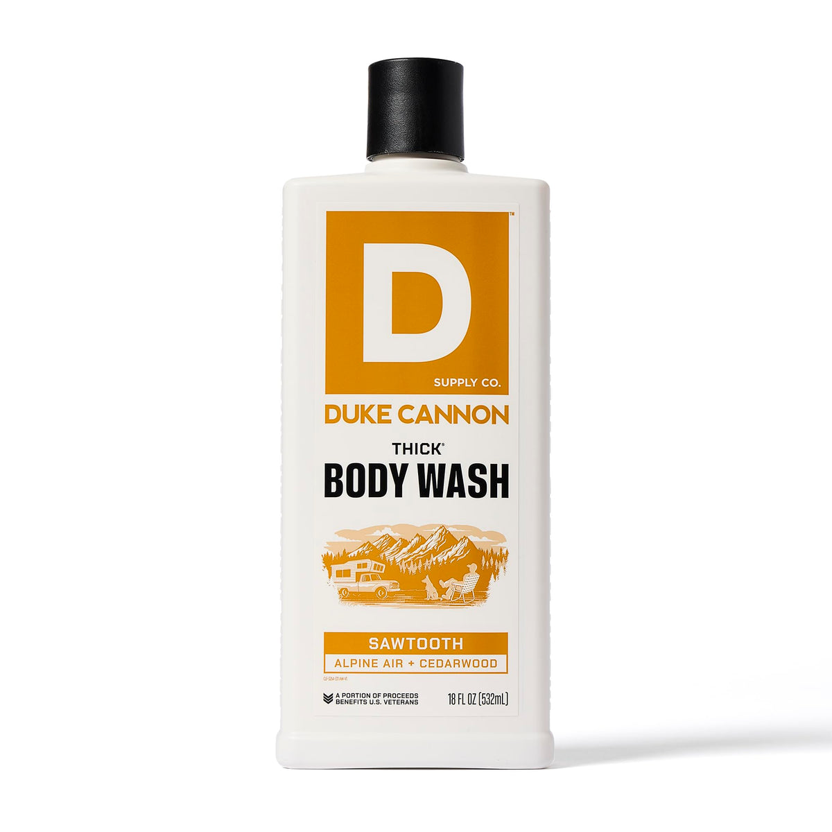 Duke Cannon foam-rinse scene demonstrates thorough cleansing and moisturized skin