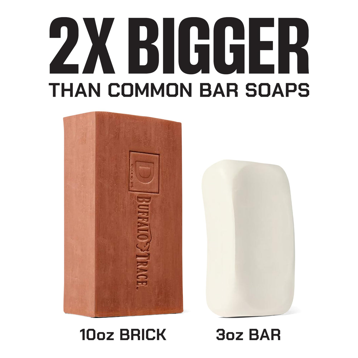 Duke Cannon Bourbon Soap in hand demonstrates cleansing lather.