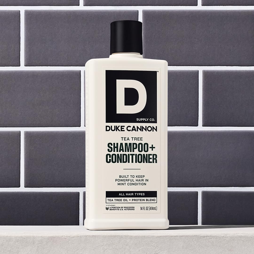 Duke Cannon daily grooming routine photo with 2-in-1 wash