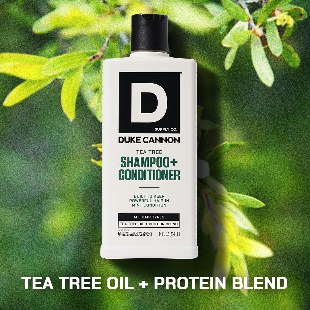 Duke Cannon easy daily-use shampoo-conditioner for quick grooming.