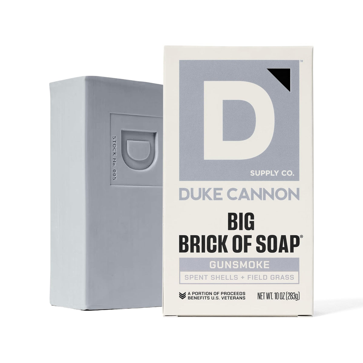 Duke Cannon Gun Smoke soap bar rugged shower experience in action.
