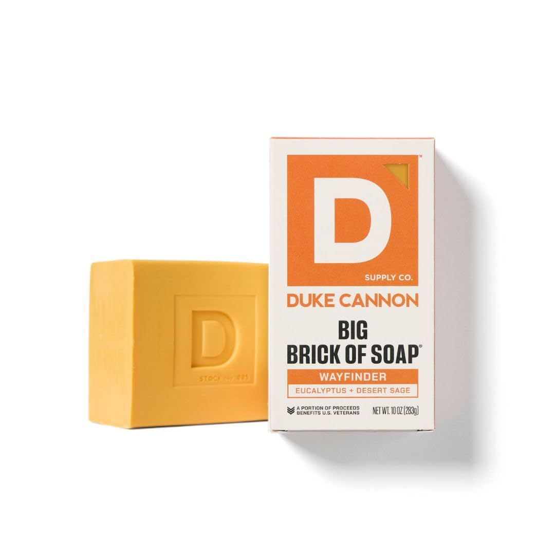 Duke Cannon High Country soap bar, bold masculine aroma for refreshing wash.