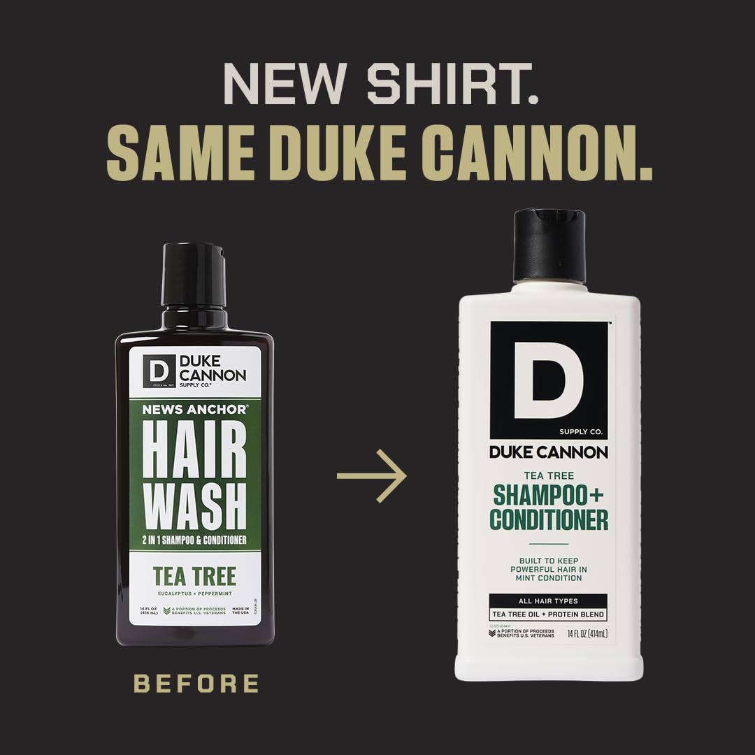 Duke Cannon menthol cooling sensation close-up on hair