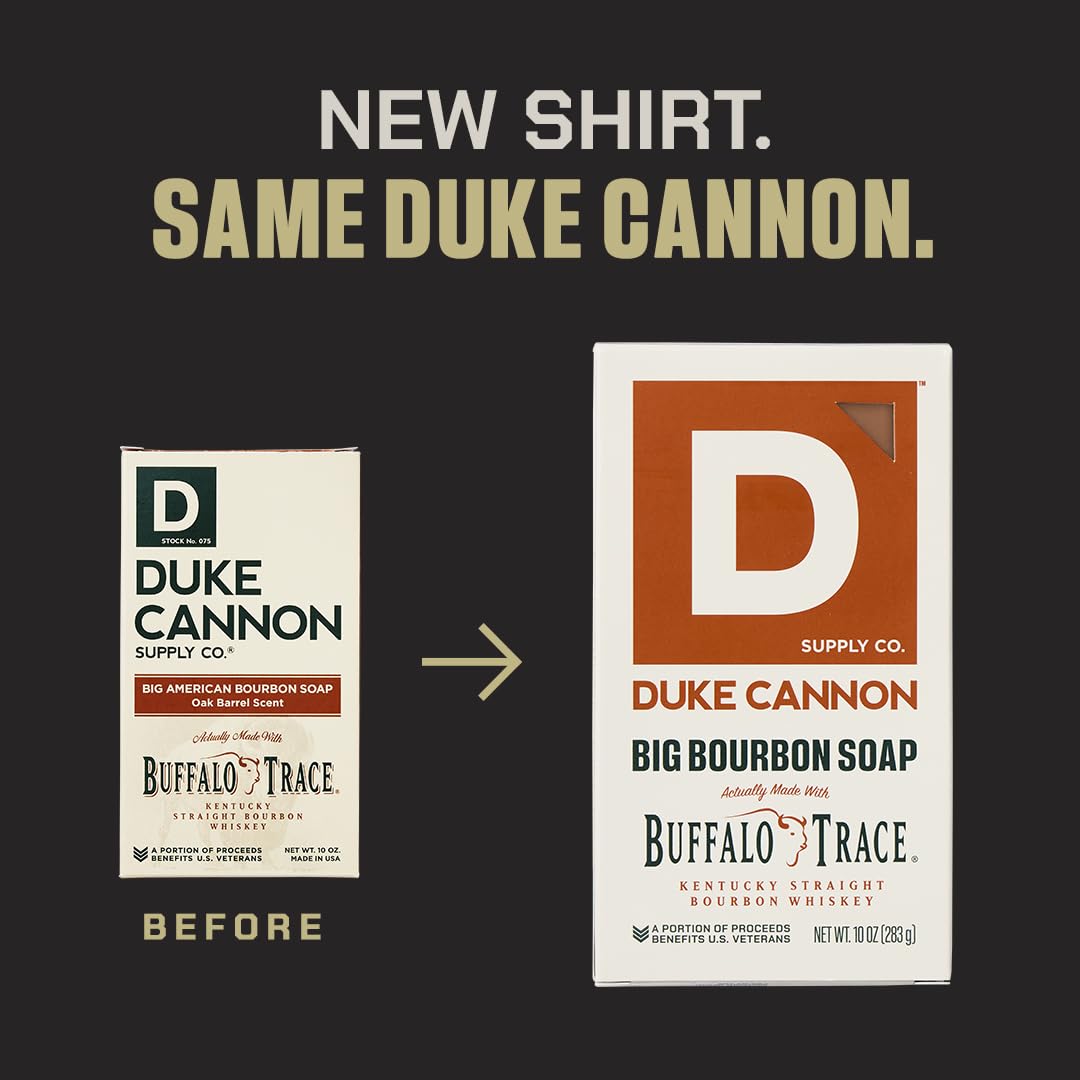 Duke Cannon Midnight Swim bar soap shown with bold lather for refreshed skin.