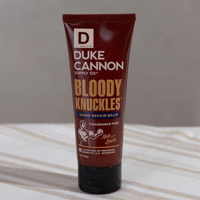 Duke Cannon non greasy moisturizer ideal for work gloves.