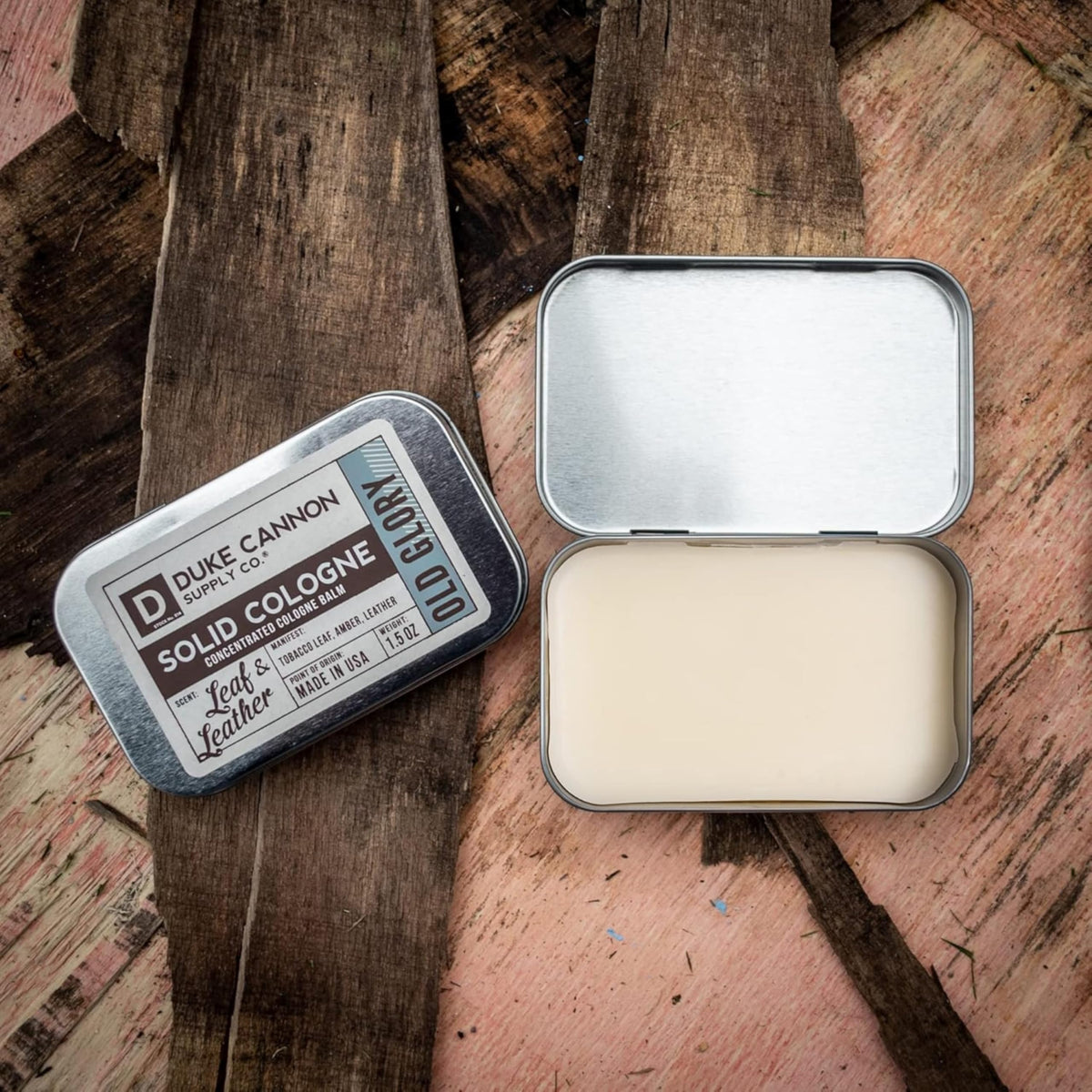 Duke Cannon Old Glory in gym bag delivers quick fragrance touch-ups.