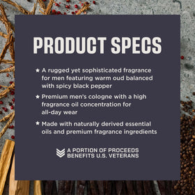 Duke Cannon Proper Cologne black pepper oud note highlights bold, sophisticated fragrance