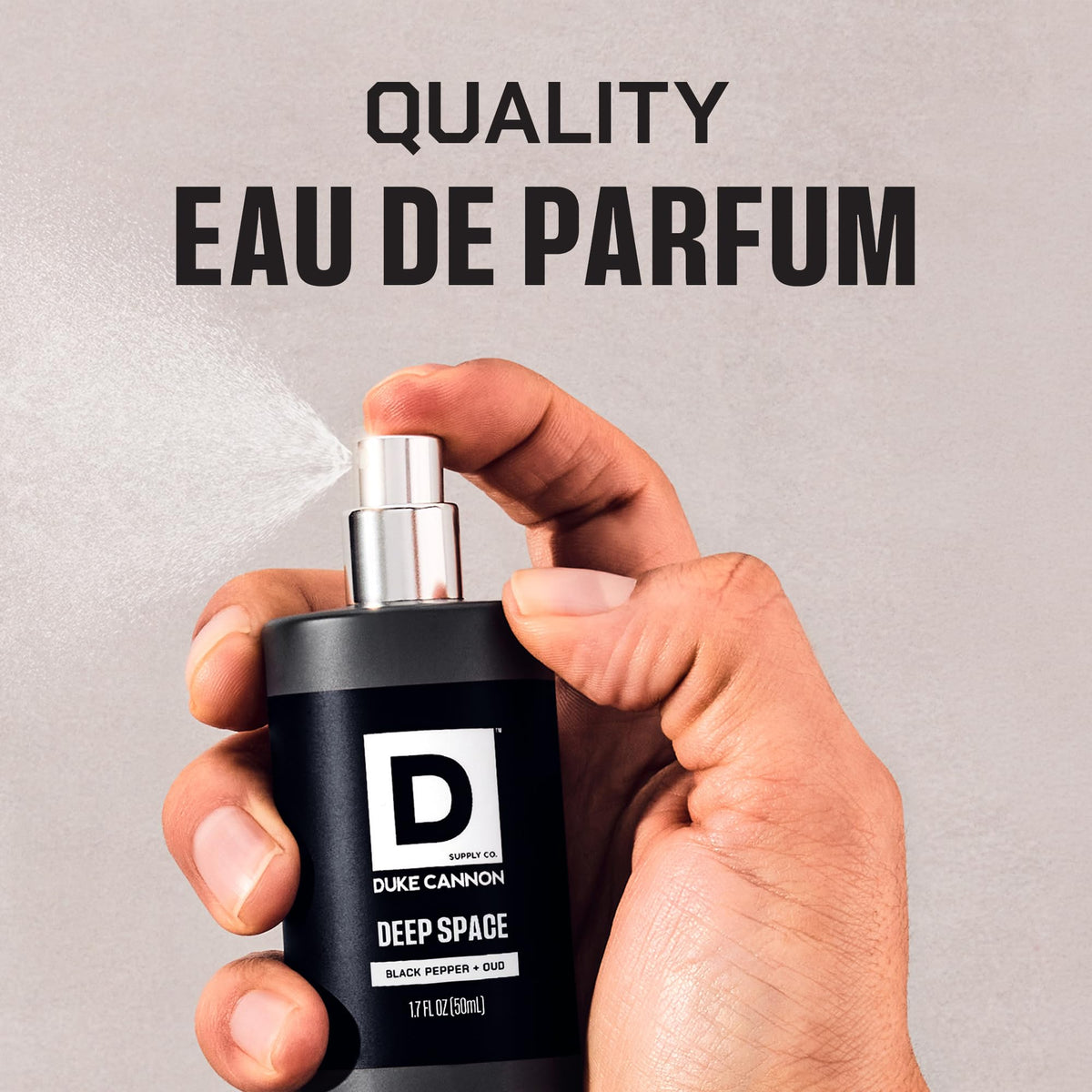 Duke Cannon Proper Cologne box packaging emphasizes gift-ready premium presentation