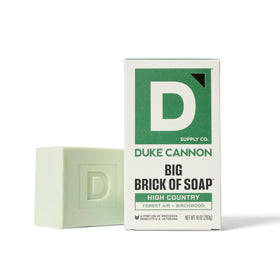 Duke Cannon Sawtooth soap bar, rugged scent for long-lasting freshness.