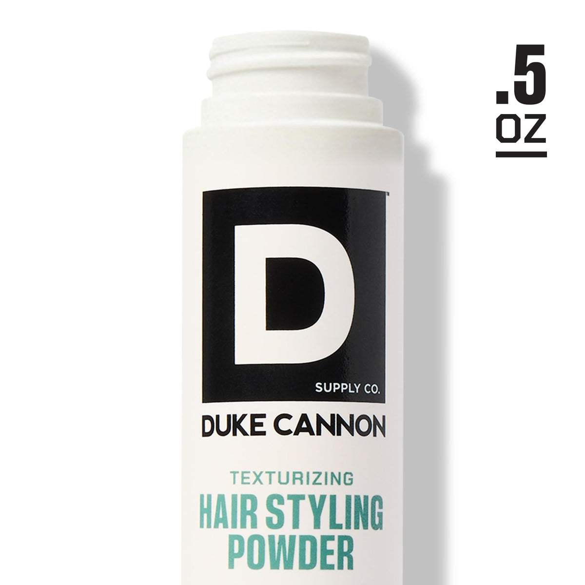 Duke Cannon Styling Powder dry-hair application adds texture at roots.
