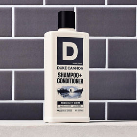 Duke Cannon sulfate-free formula label close-up