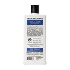 Duke Cannon THICK Midnight Swim lather close-up shows dense foam