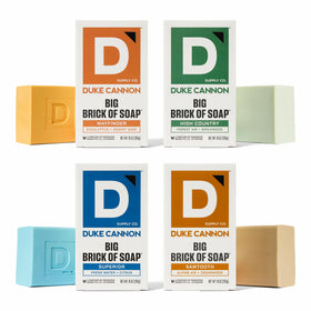 Duke Cannon Wayfinder soap bar in bundle, rugged scent for daily shower usage.