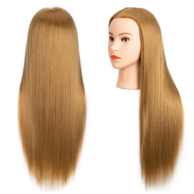 Dukorin mannequin head hair close-up shows texture and fullness for professional braiding