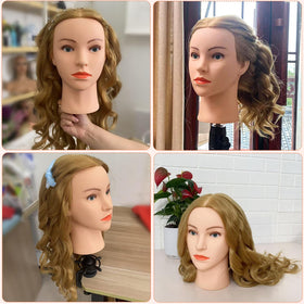 Dukorin mannequin head stand and accessories for easy practice setup