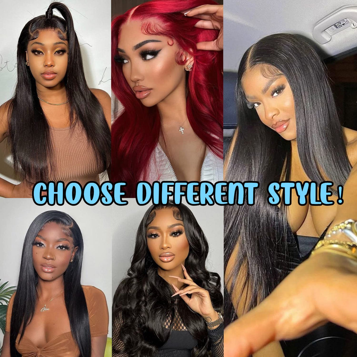 DULOVE 200-density wig offers full, voluminous look.