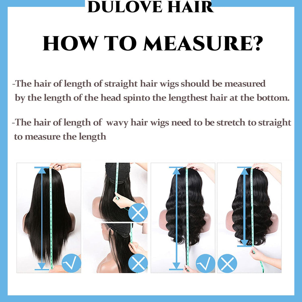 DULOVE dyeable and bleach-friendly wig for customizable color options.