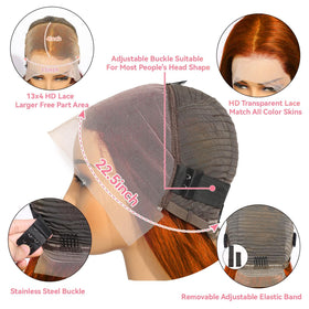 DULTEV Glueless lace wig with adjustable cap for secure, comfortable wear