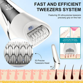 Dumite electric bikini epilator use in shower delivers convenient wet-dry comfort.