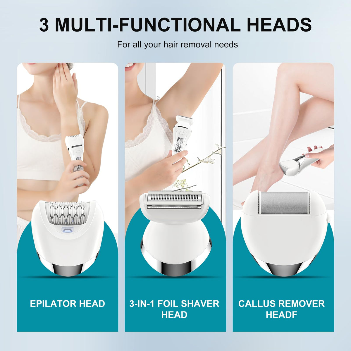 Dumite facial-trimmer head enables gentle on-face detailing.