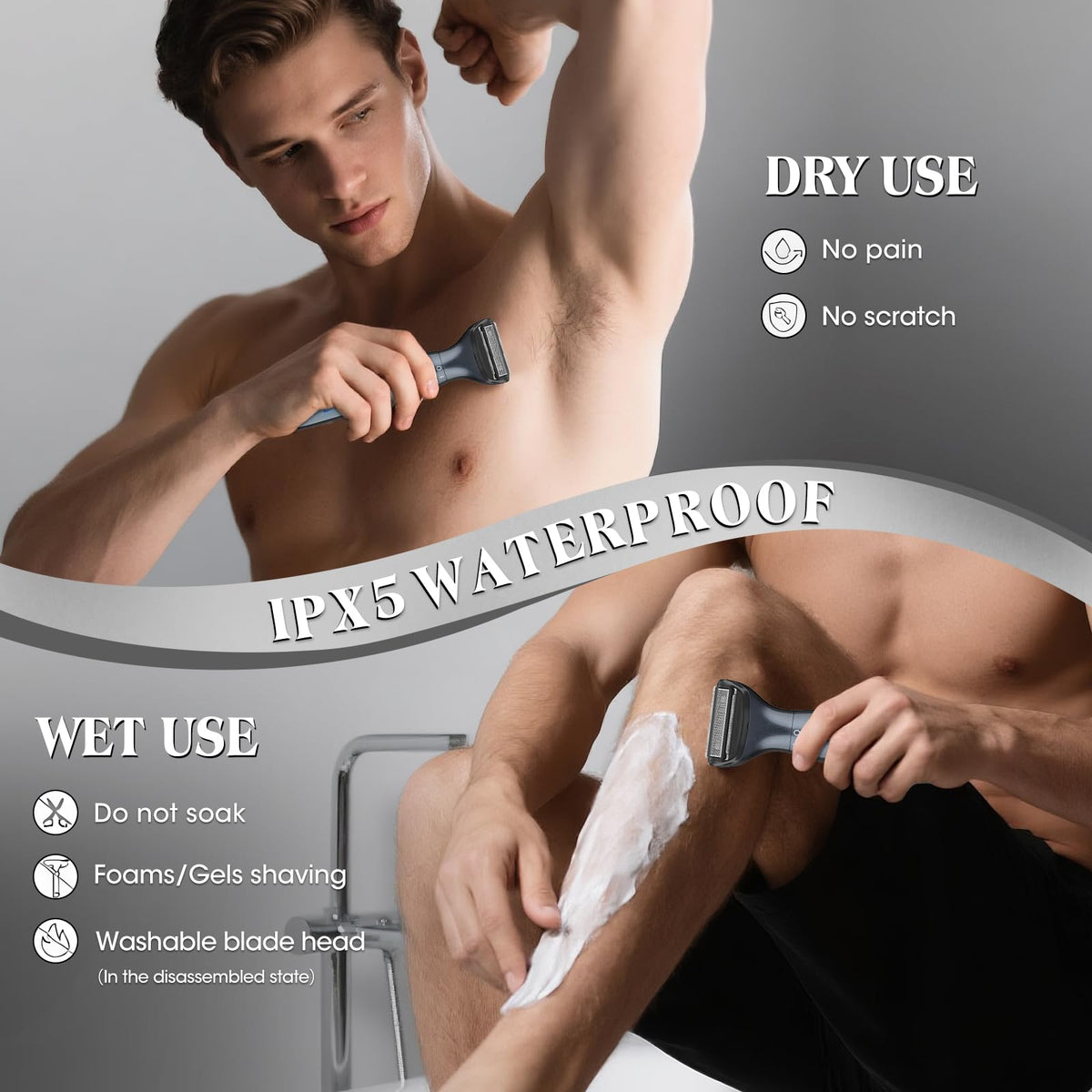 Dumite Manscape Ball Trimmer USB rechargeability for on-the-go grooming
