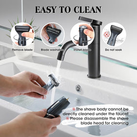 Dumite Manscape Ball Trimmer wet and dry use for shower-ready grooming