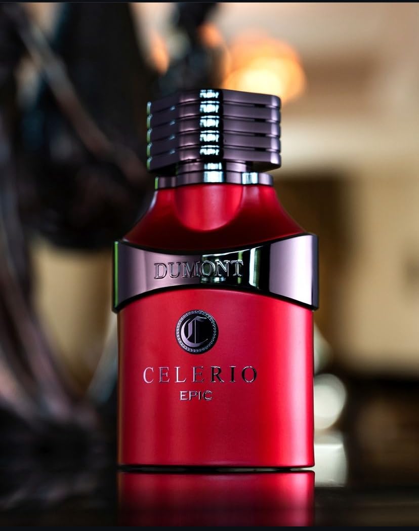 Dumont Celerio Epic lifestyle shot suggests versatile day-to-night wear.