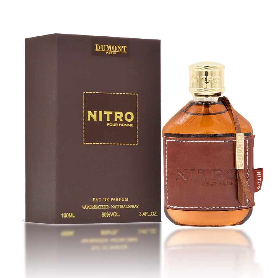Dumont Nitro Pour Homme bottle front view for premium masculine scent