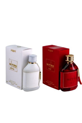 Dumont Nitro Red packaging with gold accents, ideal for gifting and standout presentation.