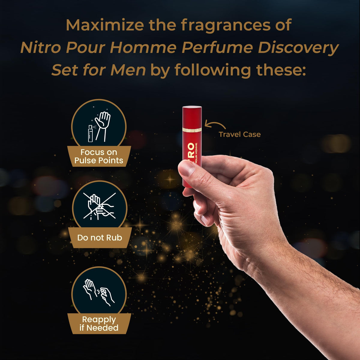 Dumont Nitro White mini-spray provides clean, approachable fragrance for everyday use