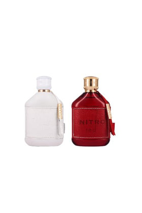 Dumont Nitro White packaging with gold details, enhances premium feel on any vanity.