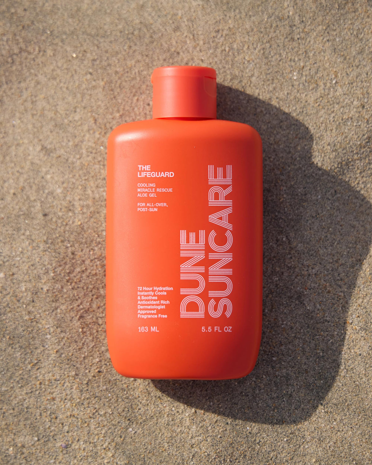 DUNE SUNCARE Lifeguard Aloe Vera Gel USA-made badge on packaging