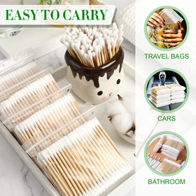 Dunzy daily cleaning cotton swabs suited for ears and cosmetics.