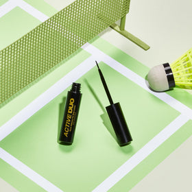 DUO glue detailed label highlights latex-free, paraben-free formula