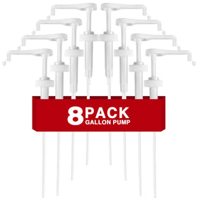 DupakSYS 8pc gallon pump dispensers set for versatile home and business use.