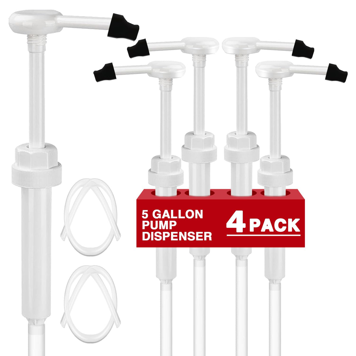 DupakSYS four-pack 5-gallon pump dispenser for precise pours and reduced waste.