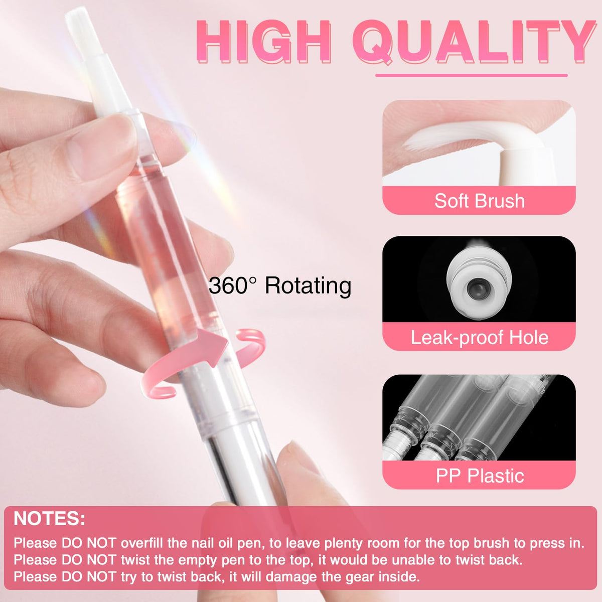DupakSYS Nail Oil Pen set of 50 with labeling sheets for organization.