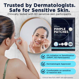 Dura Cleanse patches worn overnight for discreet healing and protection.