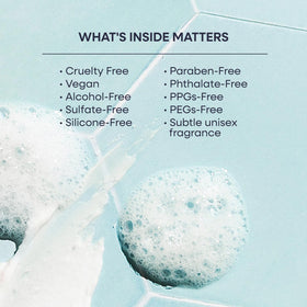 Duradry deodorizing body wash underarm application close-up illustrates easy-use amounts.