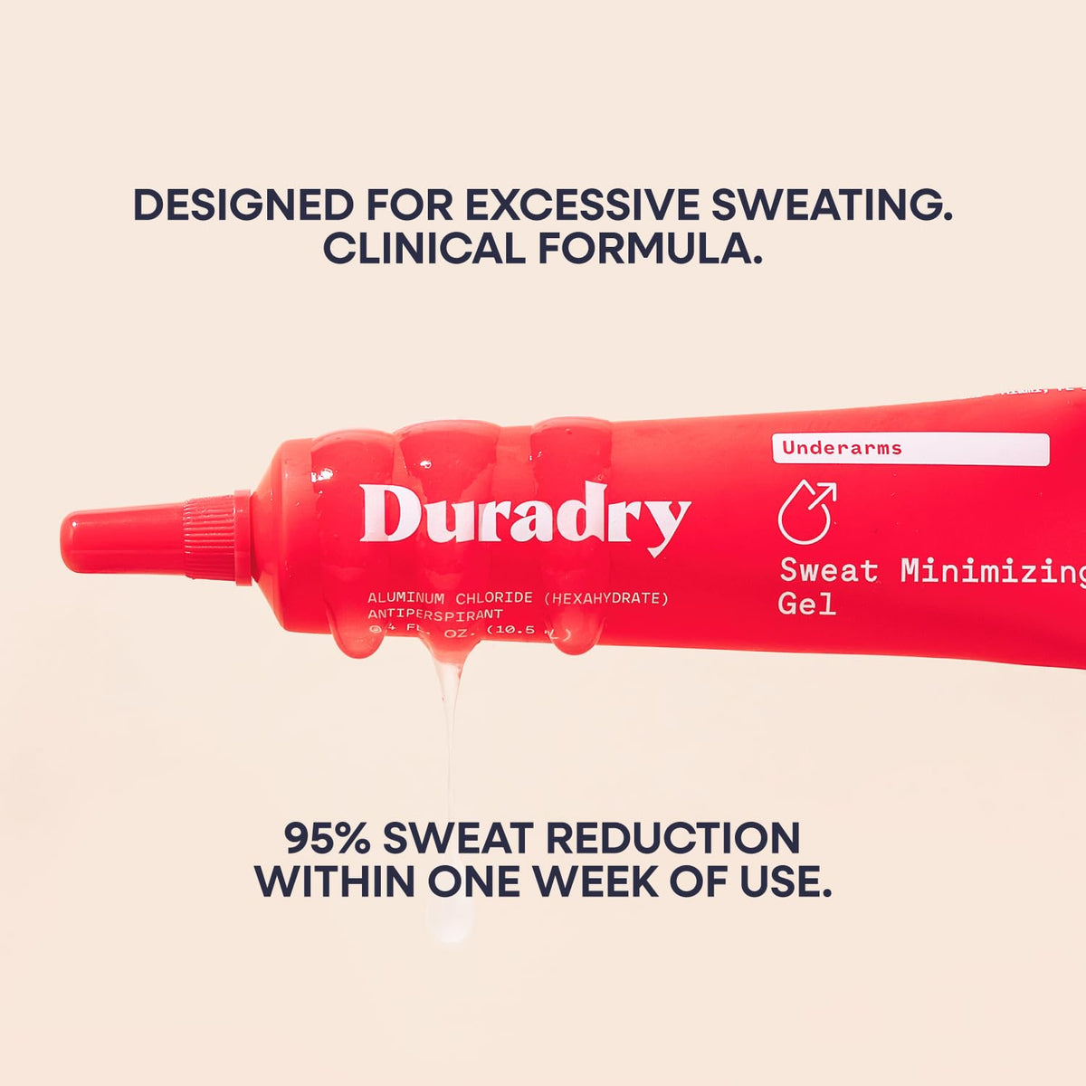 Duradry gel night-use scene suggests gradual protection against moisture.