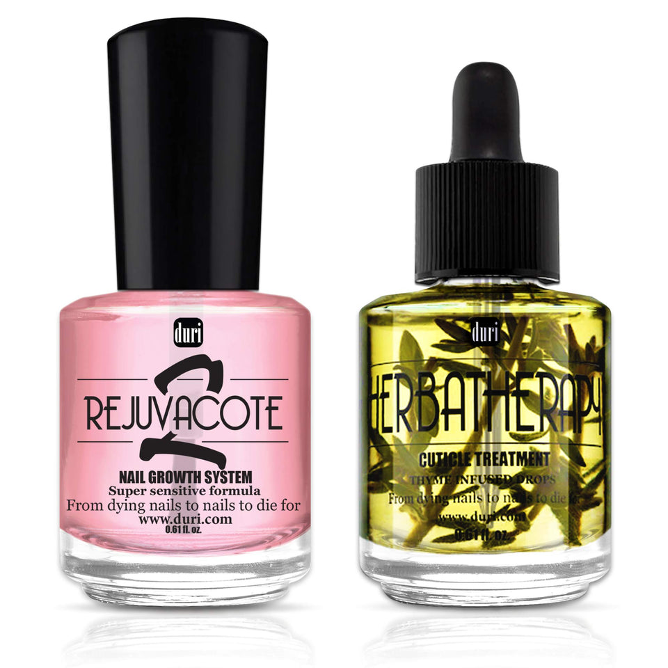Duri Rejuvacote 2 base coat application supports moisture retention for healthier nails.
