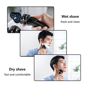 Durimi easy-install head on Philips shaver for quick setup.