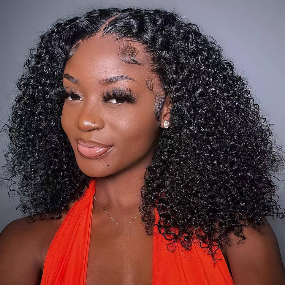 Durya bob wig with 13x4 lace front provides natural parting and easy styling.