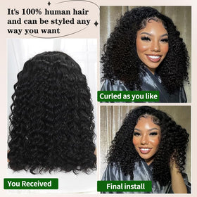 Durya lace front wig offers breathable Swiss lace for all-day wear.