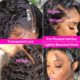 Durya deep wave lace front wig 20in back length for full lush curls